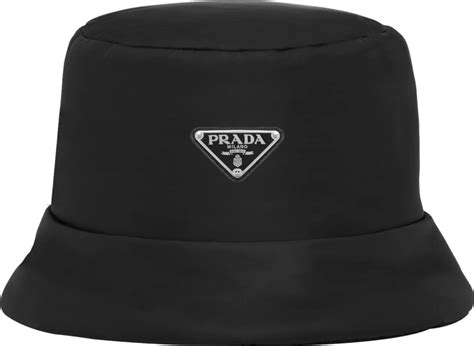 nylon cap prada|black prada bucket hat.